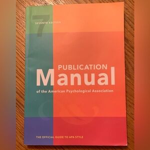 APA Publication Manual 7th edition